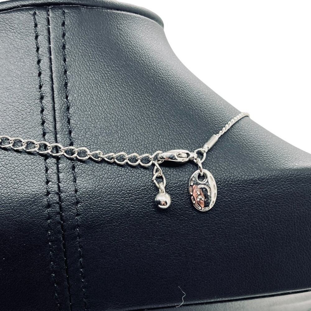 Lia Sophia Horseshoe Necklace Women Rhinestone In Box Vintage Silver Tone 16 in - Picture 6 of 11